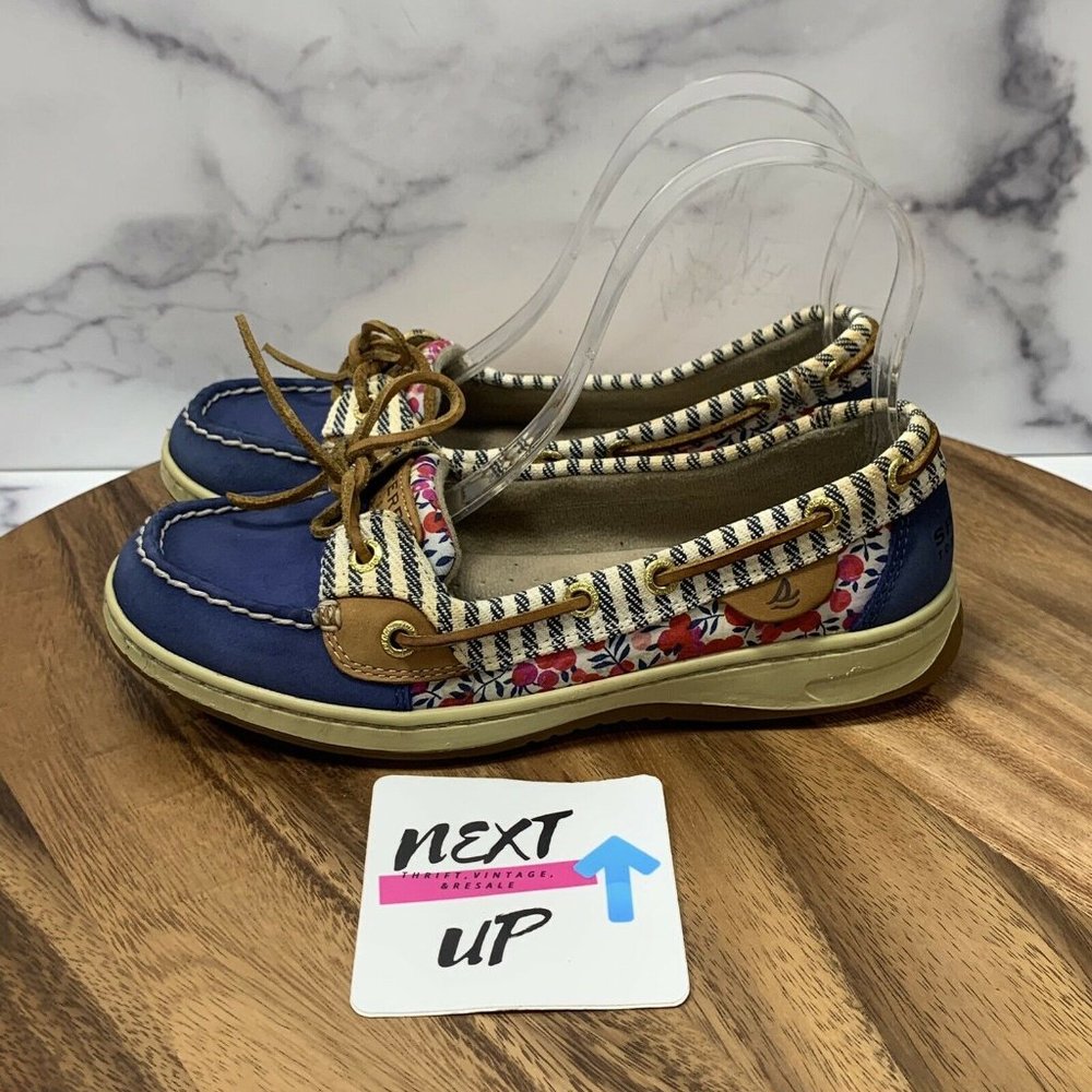Sperry Top Sider Blue Boat Shoes Loafer Slip On Casual Berries Shoes Women’s 6.5